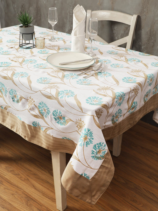 Table Covers in Firozi color made with  Cotton Material , Kitchen Linen - 1 pc