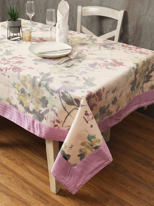 Table Covers in Yellow color made with  Polycotton Material , Kitchen Linen - 1 pc