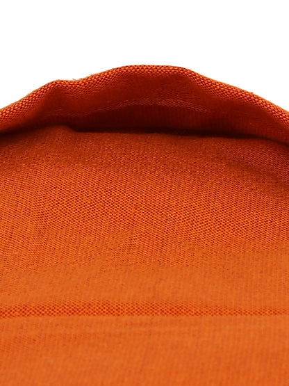 Orange Solid Cotton Pillow Cover, 2 pc Pillow Cover