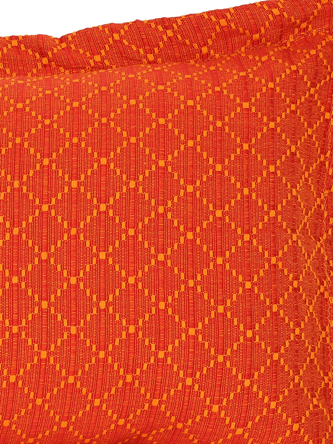 Dobby Design  Red Colour Cotton Pillow Cover, 2 pc Pillow Cover