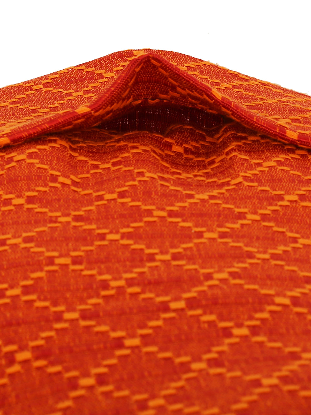 Dobby Design  Red Colour Cotton Pillow Cover, 2 pc Pillow Cover