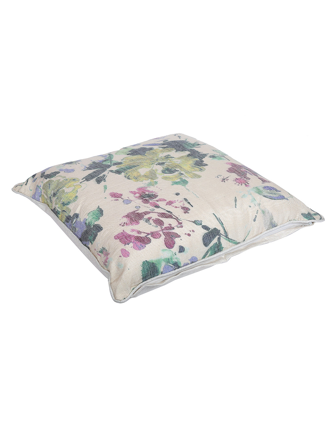 Set of 2 Premium Floral Design Multi Color Cushion Cover Set, 2 pc Cushion Cover