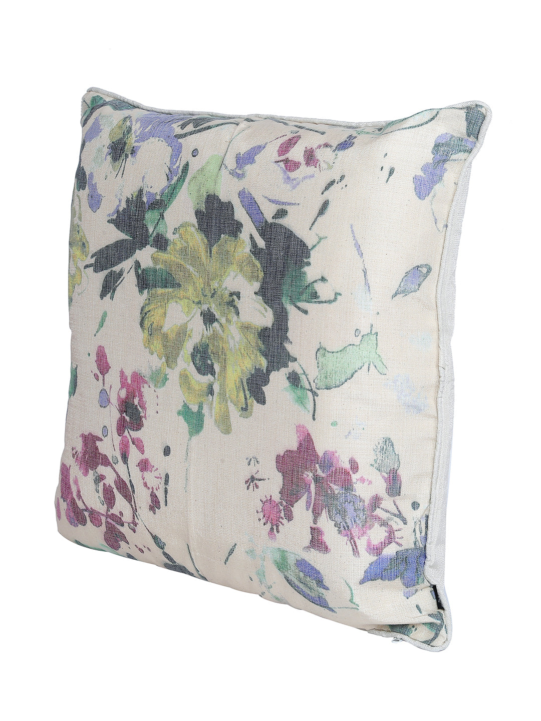 Set of 2 Premium Floral Design Multi Color Cushion Cover Set, 2 pc Cushion Cover