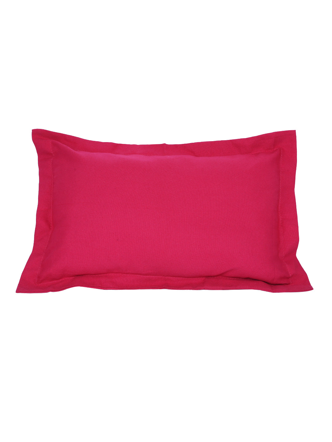 Pink Solid Cotton Pillow Cover, 2 pc Pillow Cover