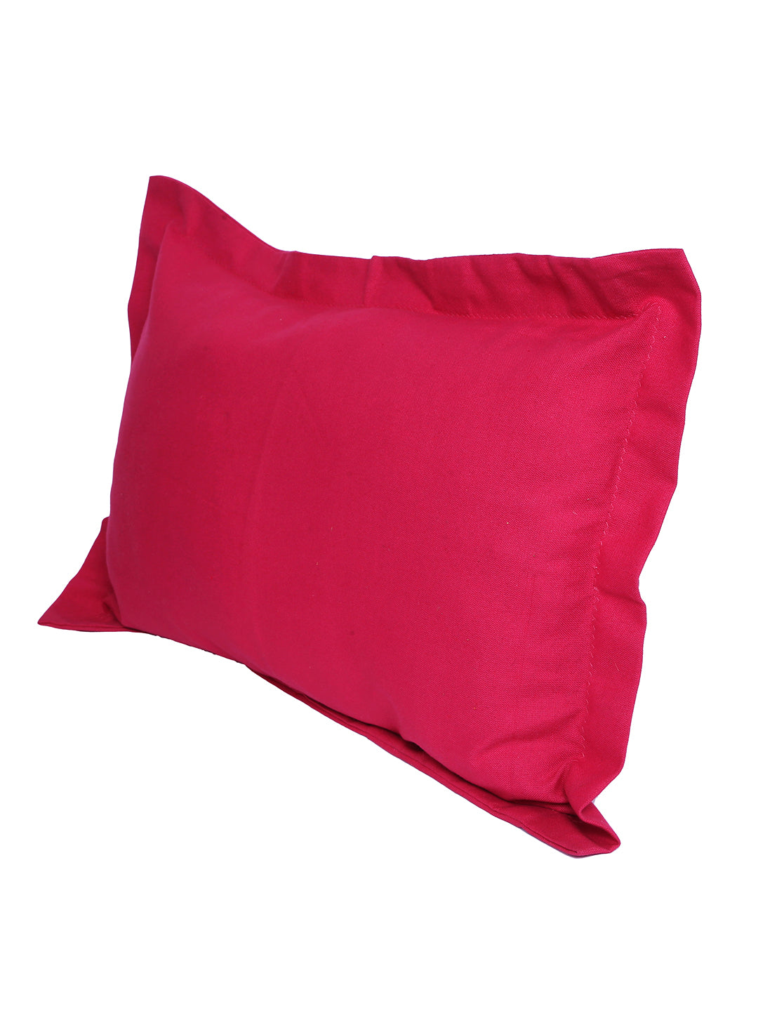 Pink Solid Cotton Pillow Cover, 2 pc Pillow Cover