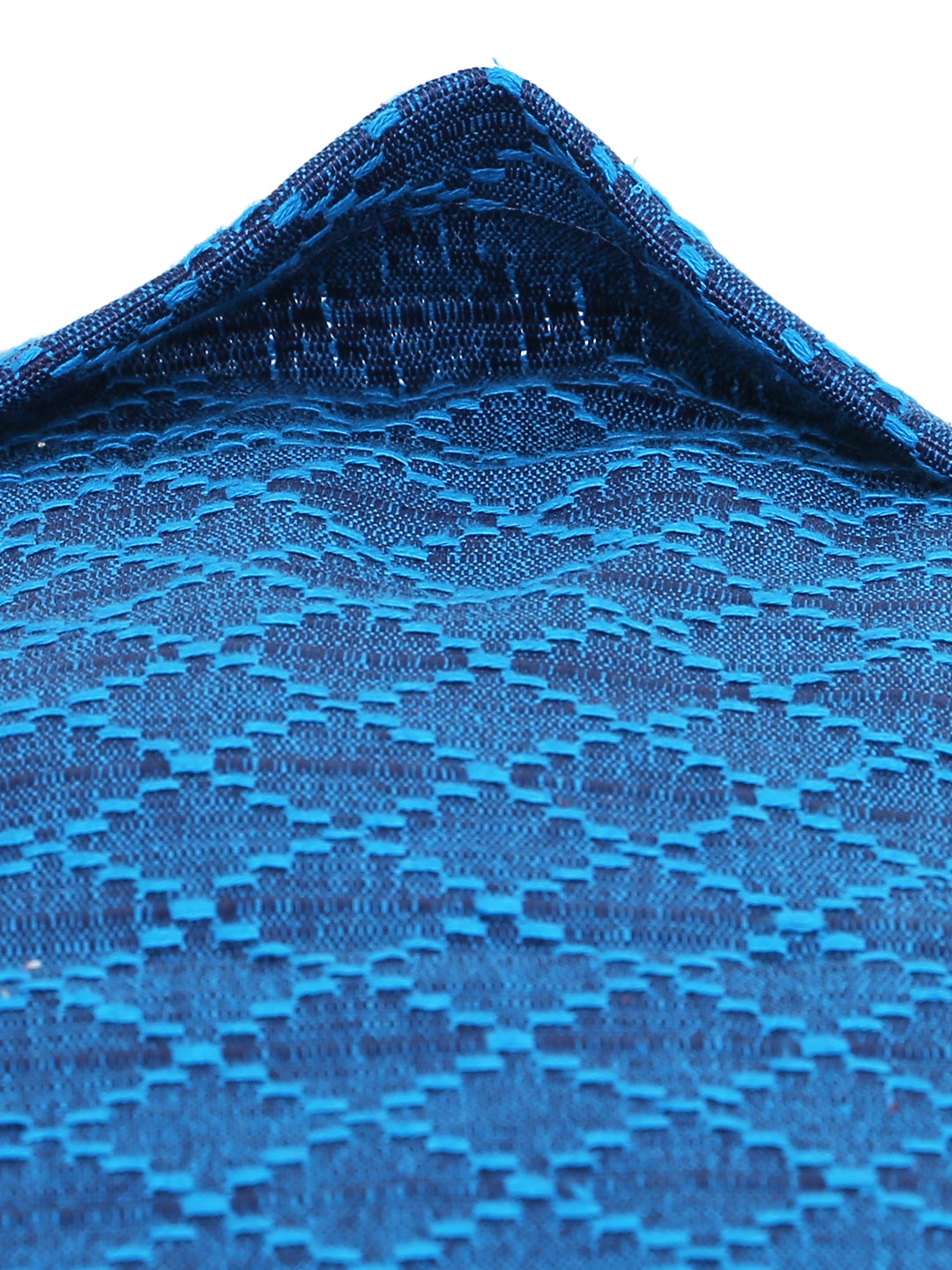 Dobby Design Blue Colour Cotton Pillow Cover, 2 pc Pillow Cover