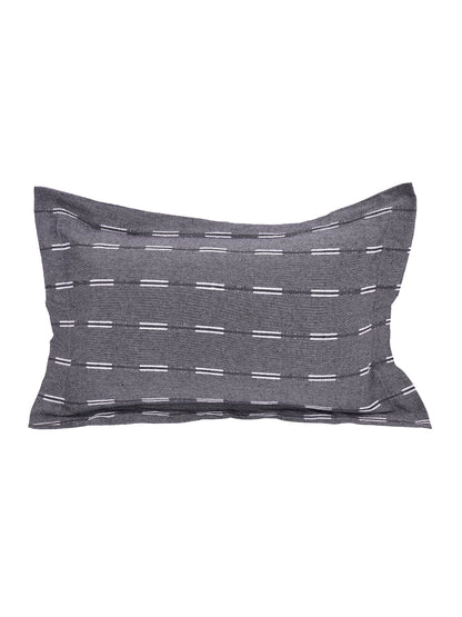 Pillow Covers in Grey color made with  Cotton Material , Bedding - 2 Pcs