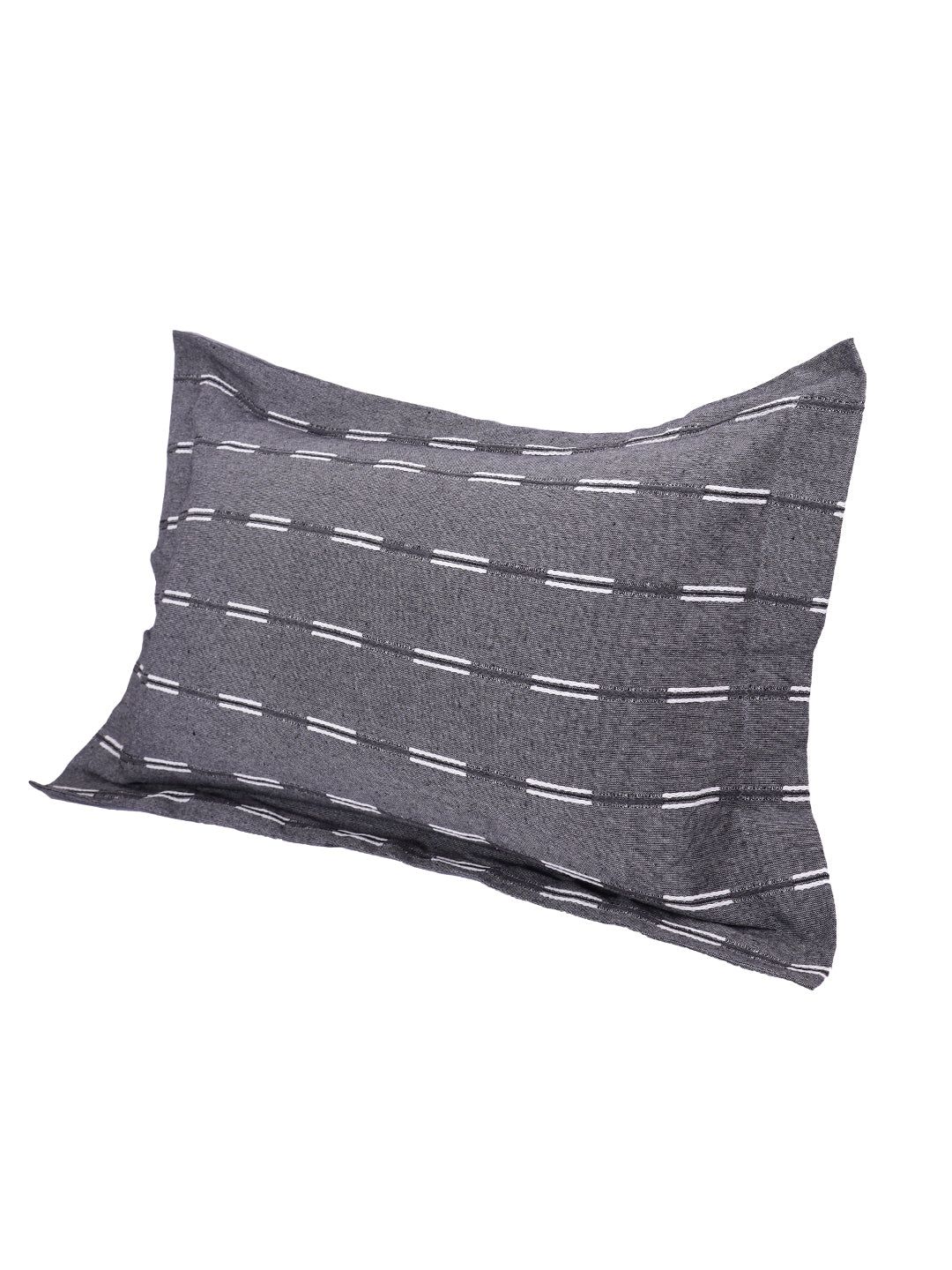 Pillow Covers in Grey color made with  Cotton Material , Bedding - 2 Pcs