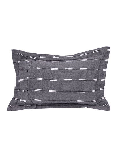 Pillow Covers in Grey color made with  Cotton Material , Bedding - 2 Pcs