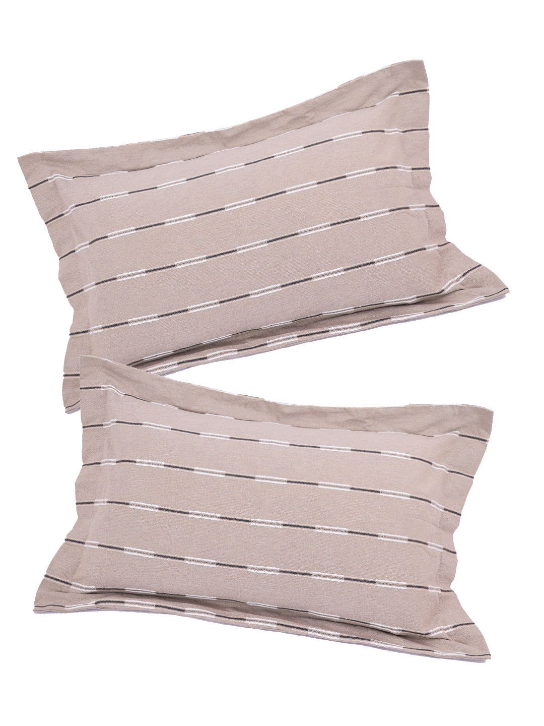 Pillow Covers in Beige color made with  Cotton Material , Bedding - 2 Pcs