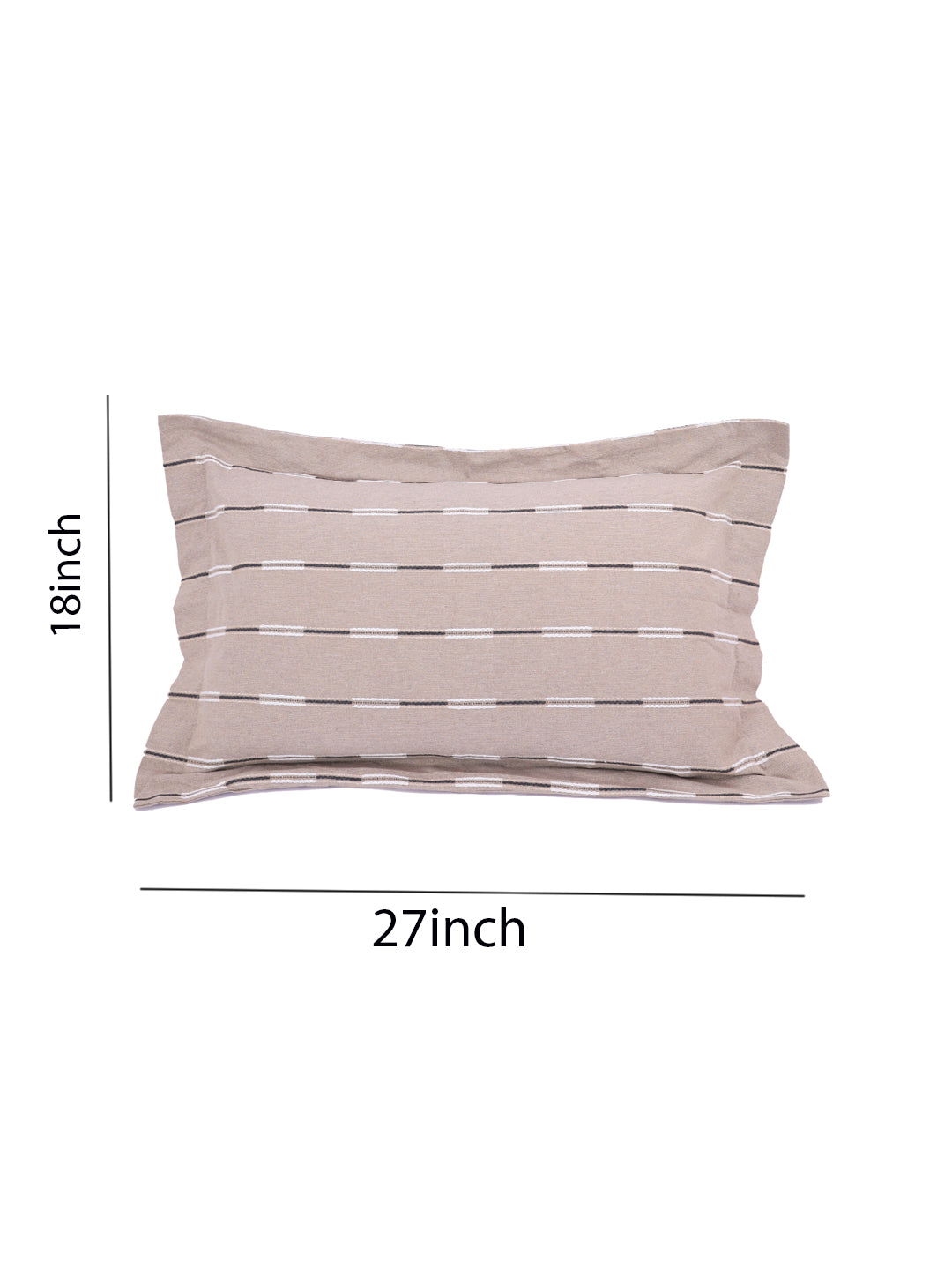 Pillow Covers in Beige color made with  Cotton Material , Bedding - 2 Pcs