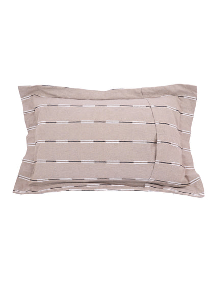 Pillow Covers in Beige color made with  Cotton Material , Bedding - 2 Pcs