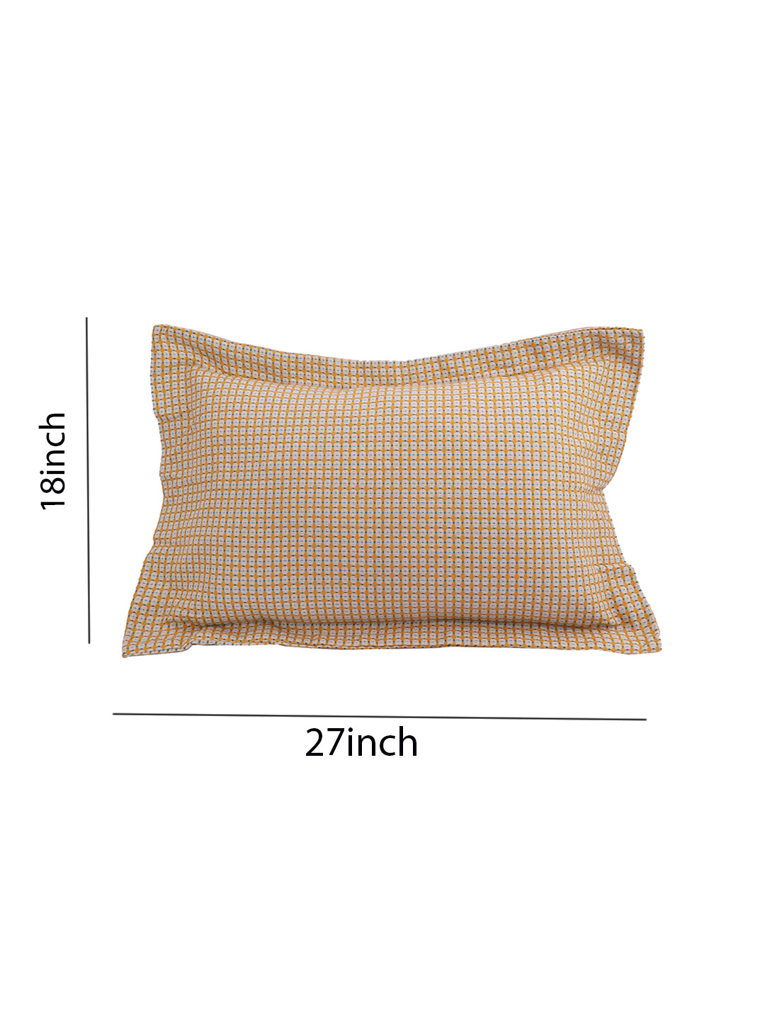 Pillow Covers in Yellow color made with  Cotton Material , Bedding - 2 Pcs