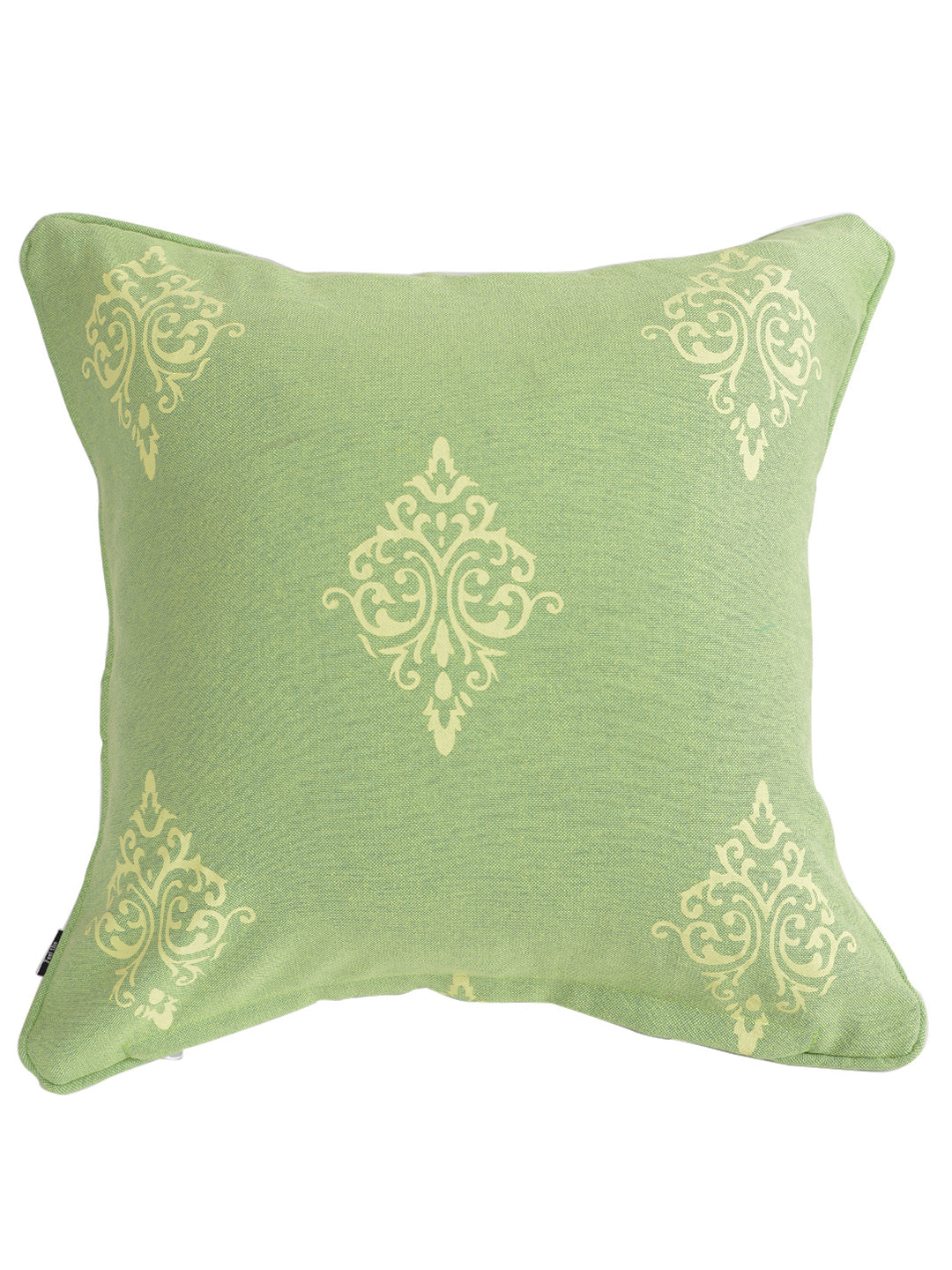 Set of 2 Premium Cotton Abstract Green Color Cushion Cover, 2 pc Cushion Cover