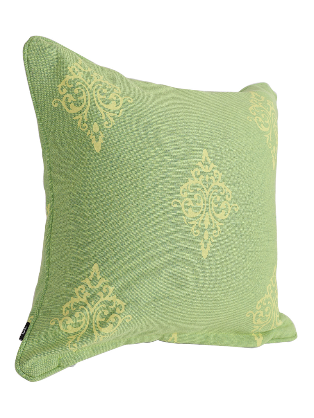 Set of 2 Premium Cotton Abstract Green Color Cushion Cover, 2 pc Cushion Cover