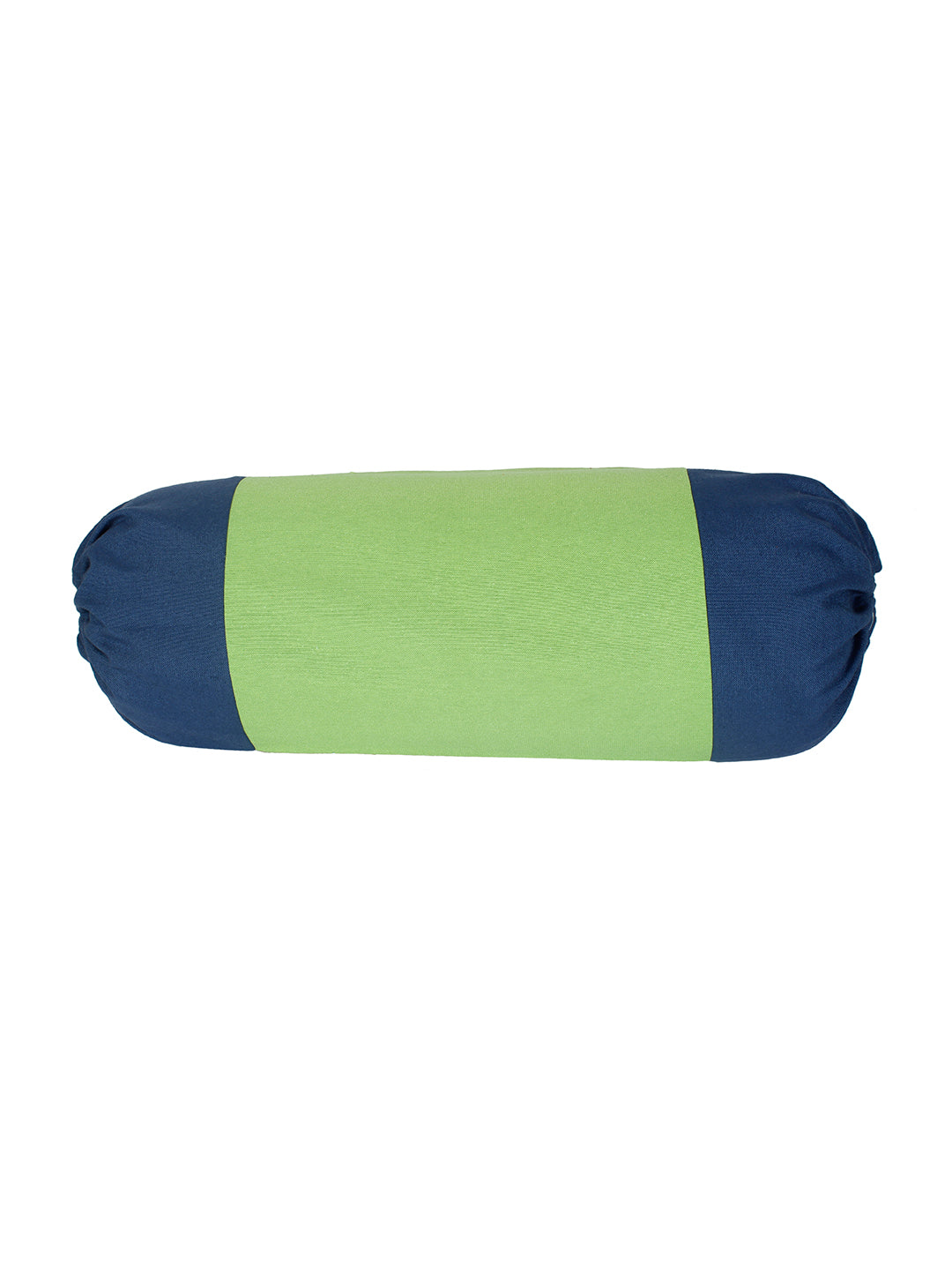 Mix n Match Cotton Solid Green Color Bolster Cover, Pack of 2