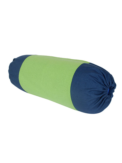 Mix n Match Cotton Solid Green Color Bolster Cover, Pack of 2