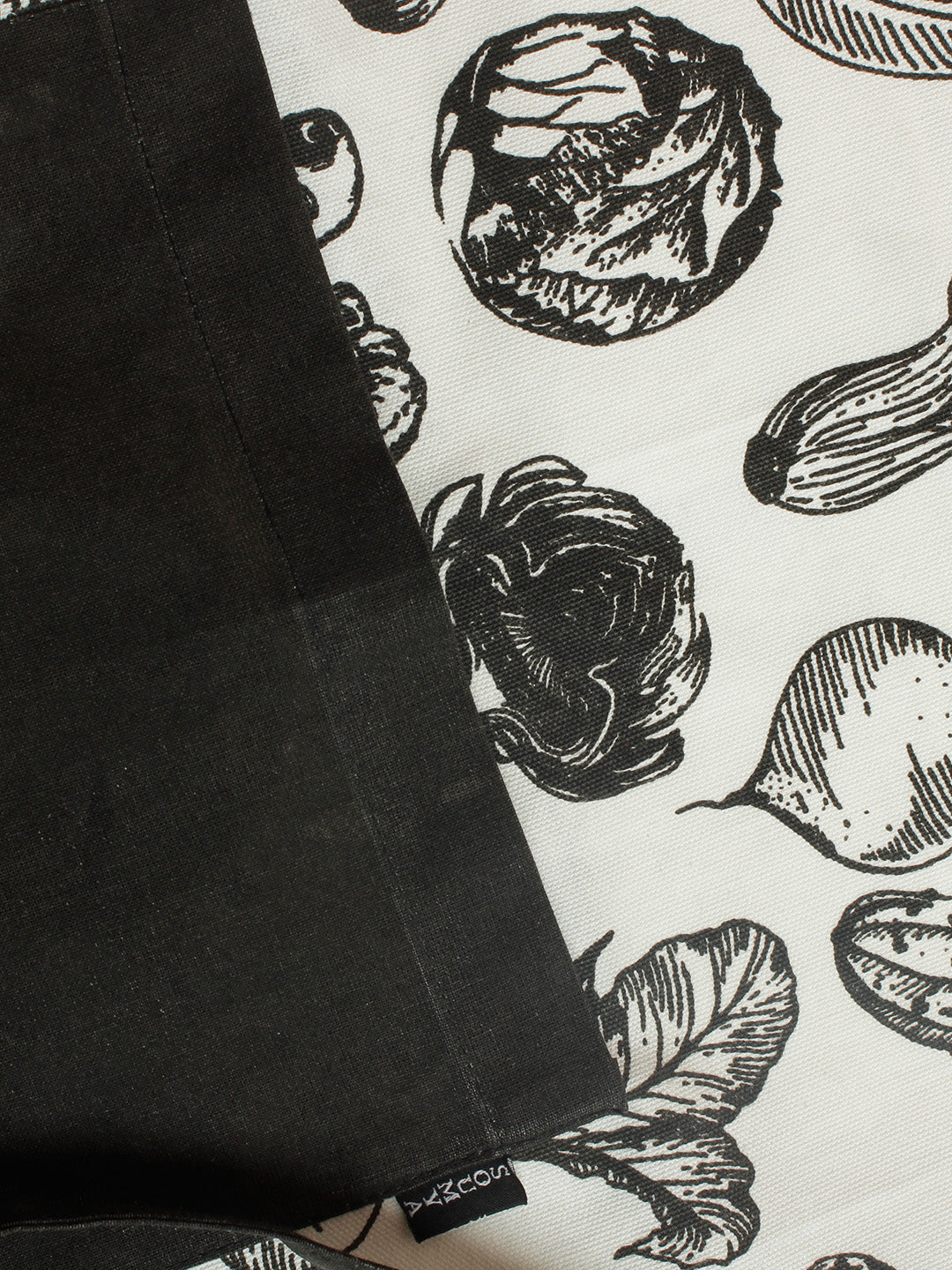 Cotton Printed Kitchen Apron with Front Pocket Black Color Apron, 1 pcs Apron