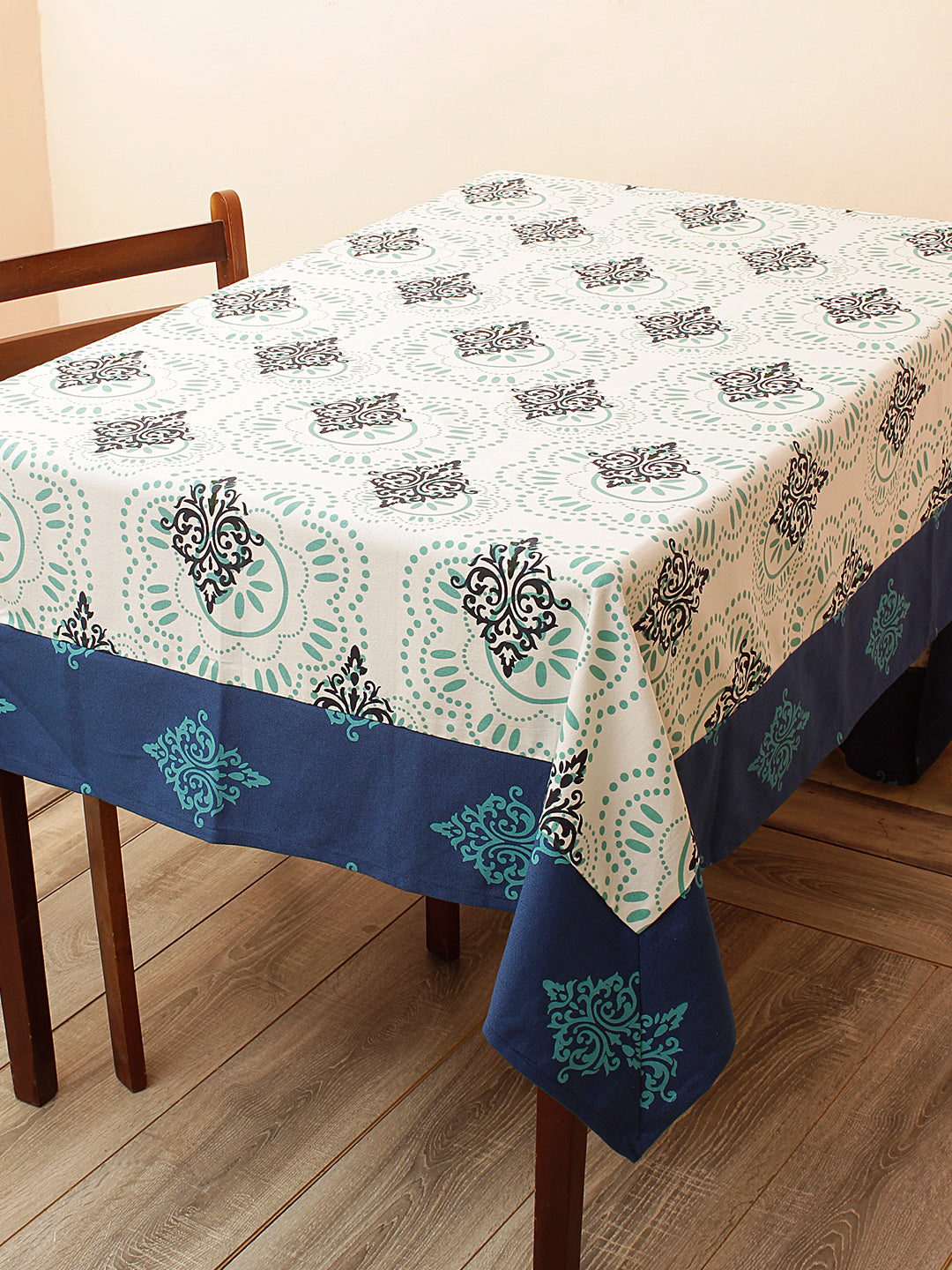 6 Seater Dinning Table Cover - Cotton Cover 60" x 90" with 6 pcs Napkins