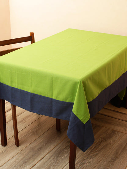 Premium Cotton Solid 6 Seater Dinning Table Cover with 6 pcs Napkins