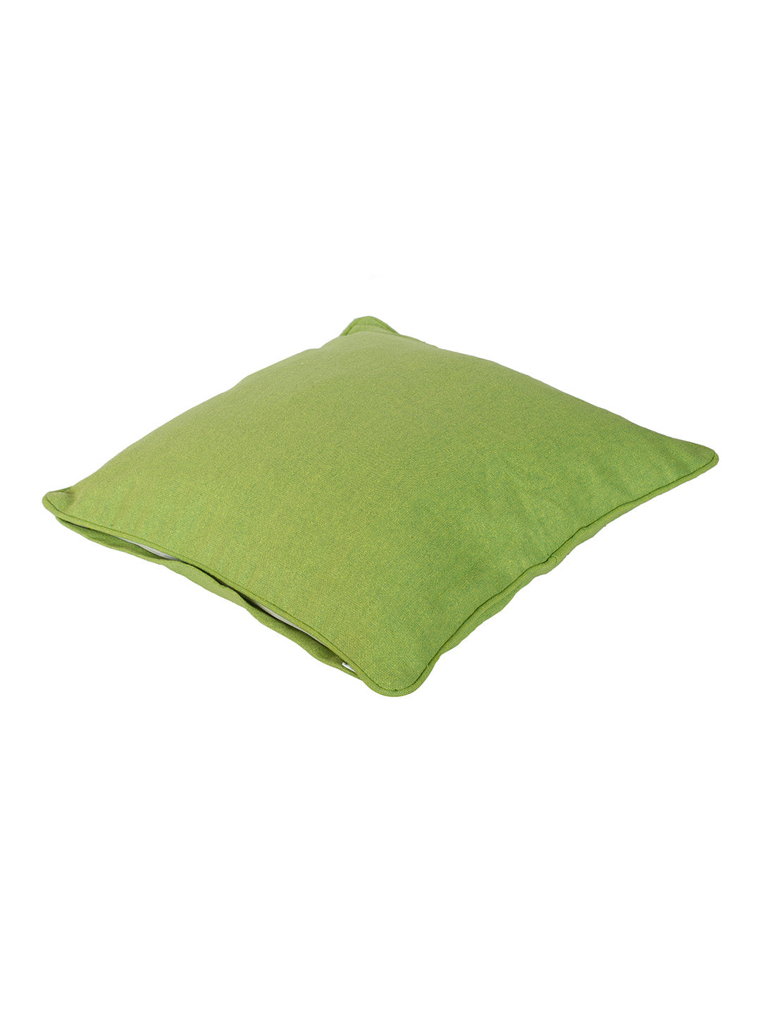 Cotton Solid Green Color Cushion Cover, 2 pc Cushion Cover