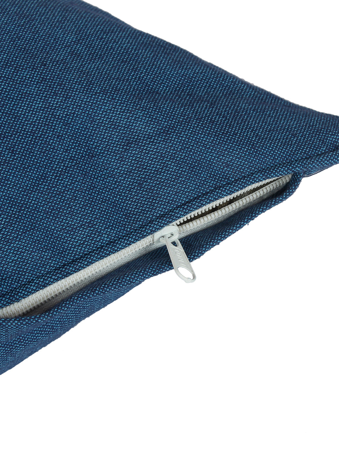Cotton Solid Blue Color Cushion Cover, 2 pc Cushion Cover