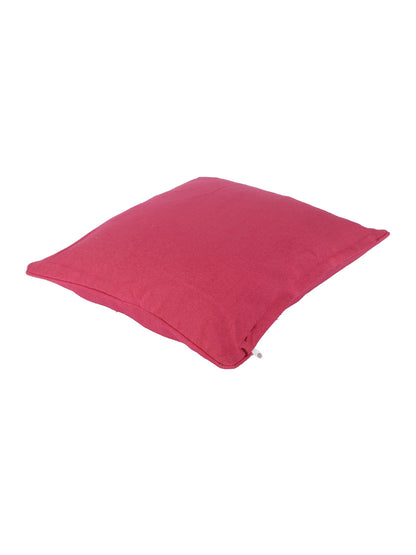 Premium Cotton Solid Pink Color Cushion Cover, 2 pc Cushion Cover