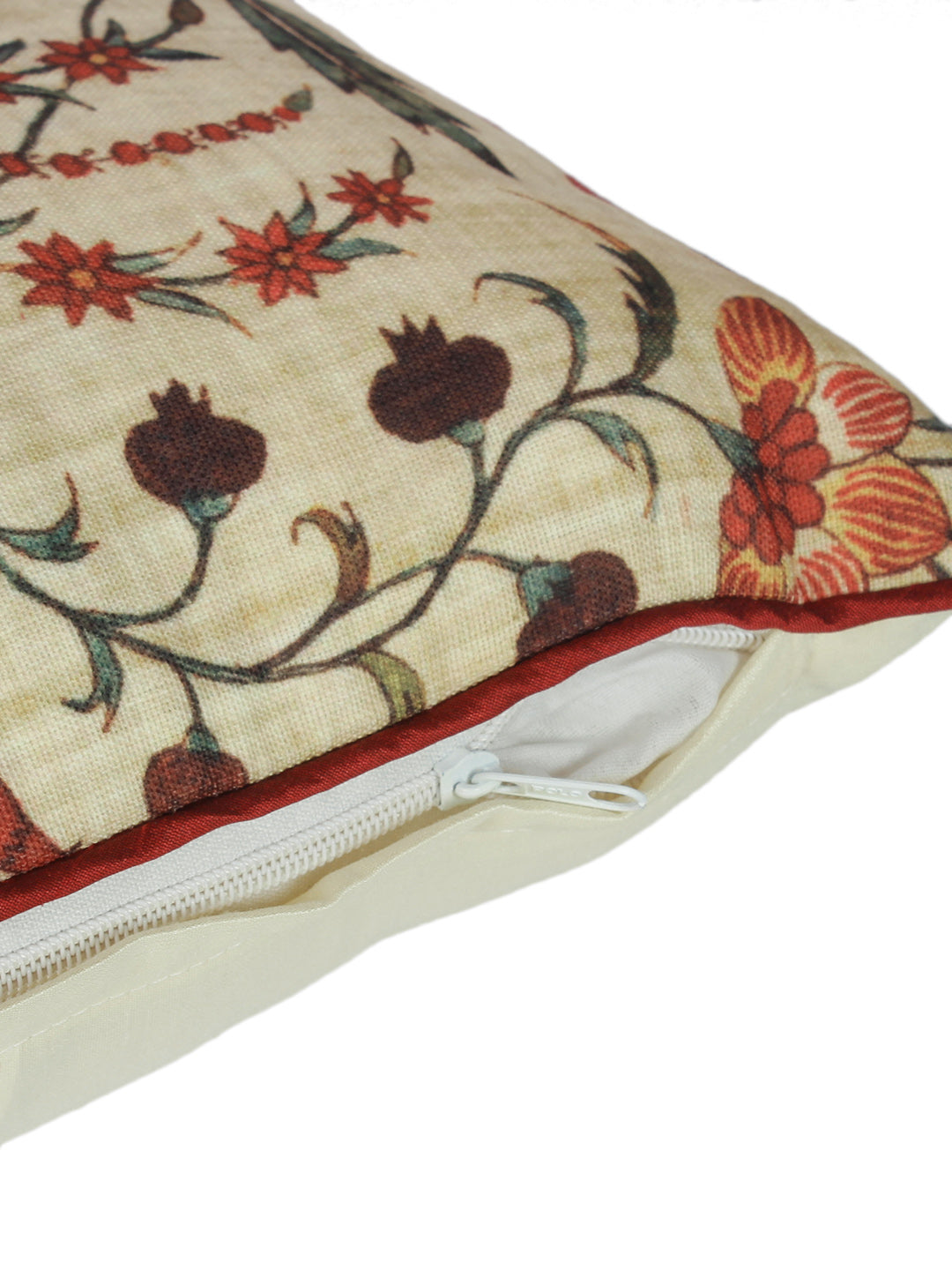 Set of 2 Decorative Sham/Baby/Rectangle Cushion Cover Digital Printed Premium Soft Polylinen Fabric Rust Color