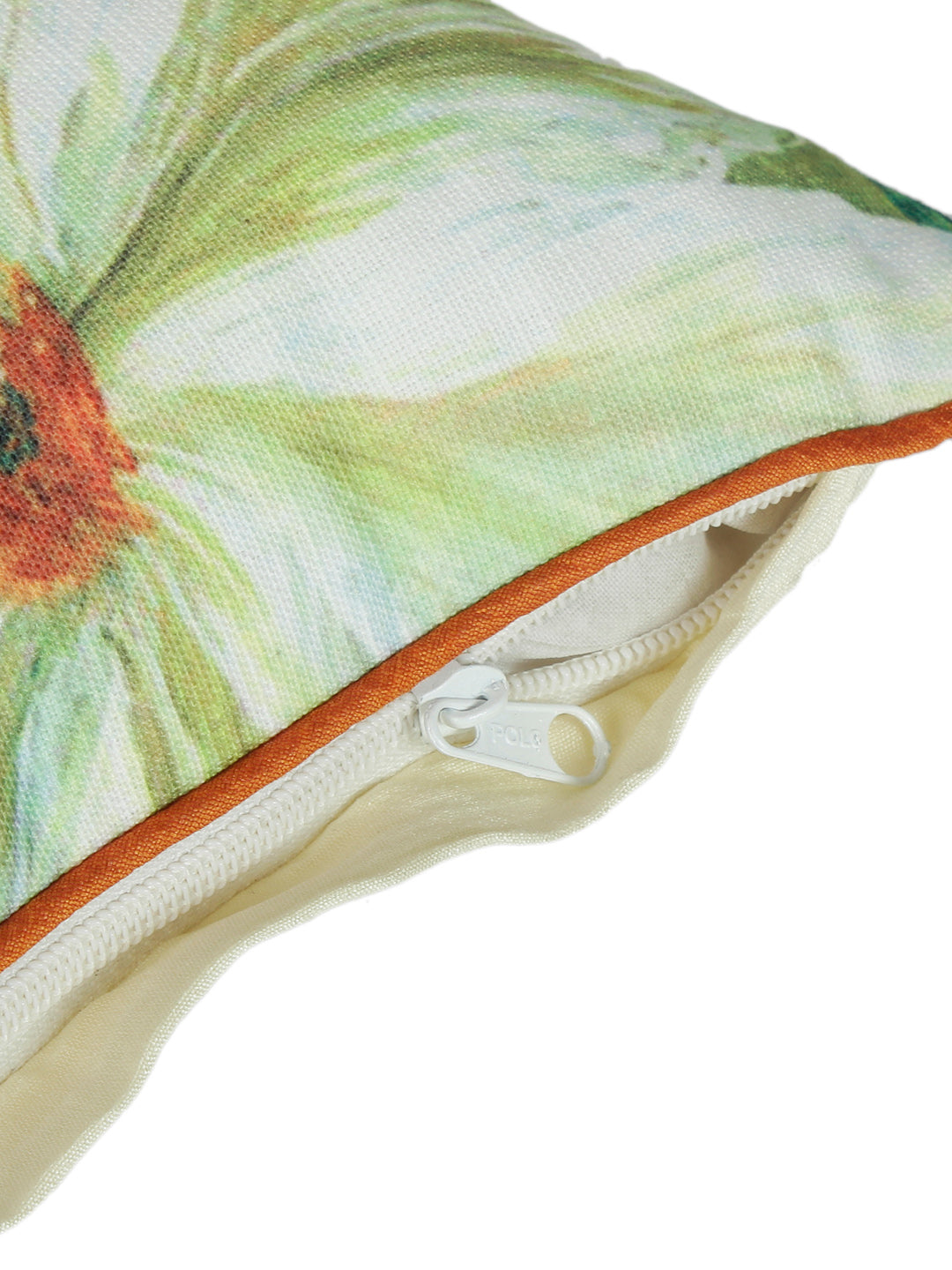 Set of 2 Decorative Sham/Baby/Rectangle Cushion Cover Digital Printed Premium Soft Polylinen Fabric Green Color
