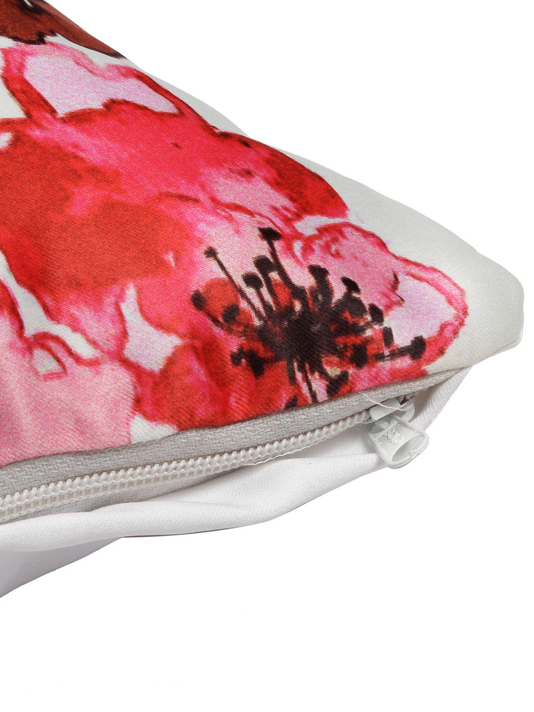 Digital Printed Premium Without Fabric Red Color Cushion Cover, Pack of 5