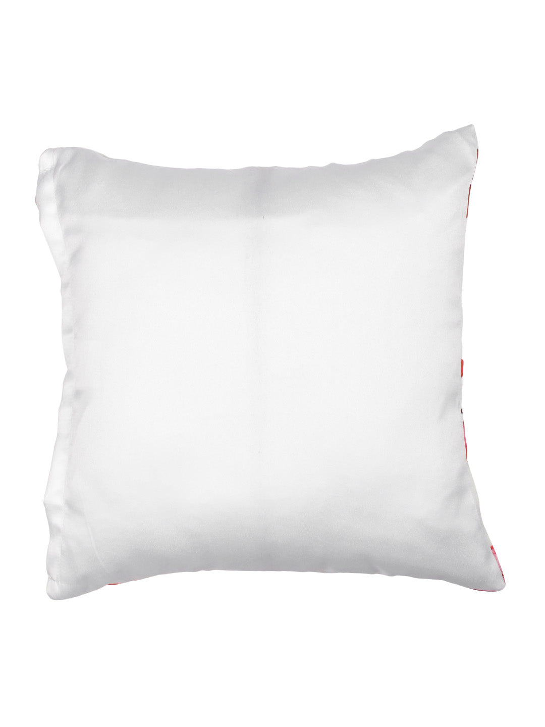 Digital Printed Premium Without Fabric Red Color Cushion Cover, Pack of 5