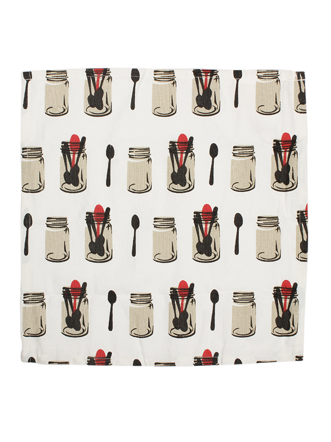 Pure Cotton Printed Beige Color Table Napkin, Pack of 6