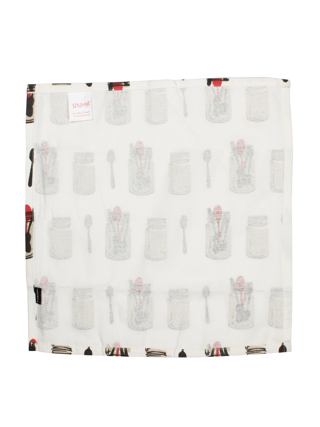 Pure Cotton Printed Beige Color Table Napkin, Pack of 6