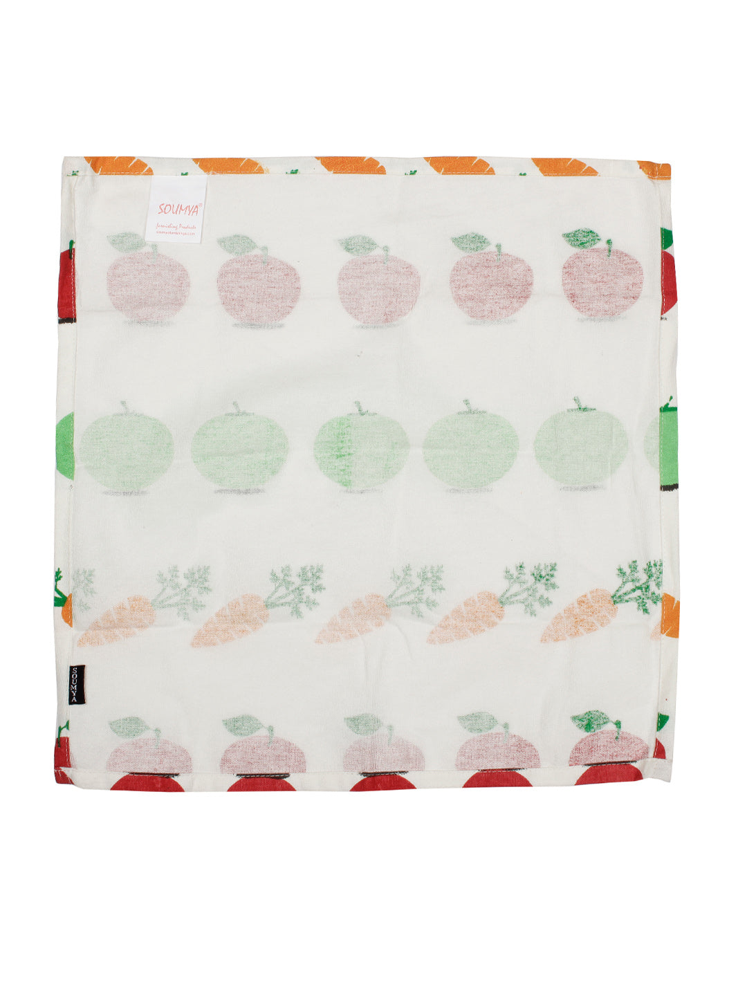 Pure Cotton Printed Multi Color Table Napkin, Pack of 6