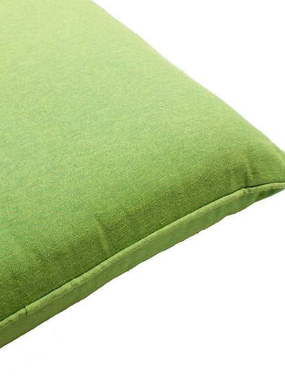 Set of 2 Premium Cotton Solid Green Color Cushion Cover Set, 2 pc Cushion Cover