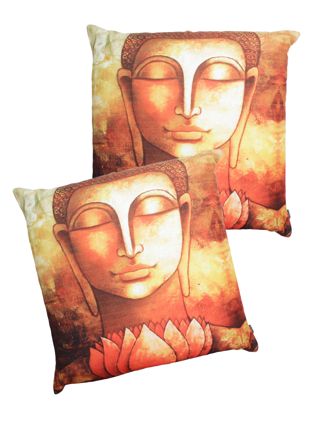 Soumya Rust Set of 2 Ethnic Motifs Square Cushion Covers