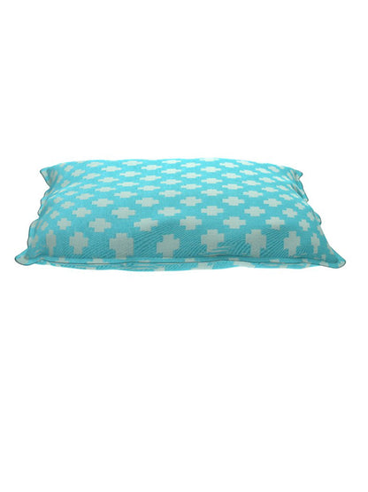 Set of 2 Premium Satin Weaving Turquoise Color Single Bedcover Set, 1 Single Bedcover, with 1 Pillow Cover