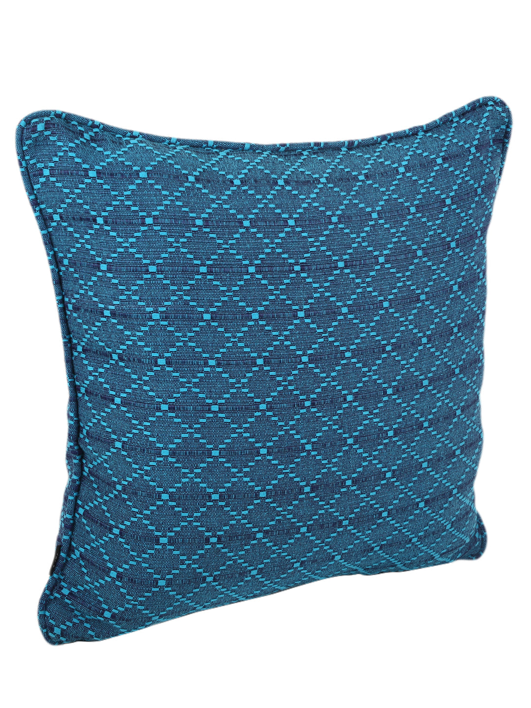 Set of 2 Premium Cotton Self Design Blue Color Cushion Cover, 2 pc Cushion Cover