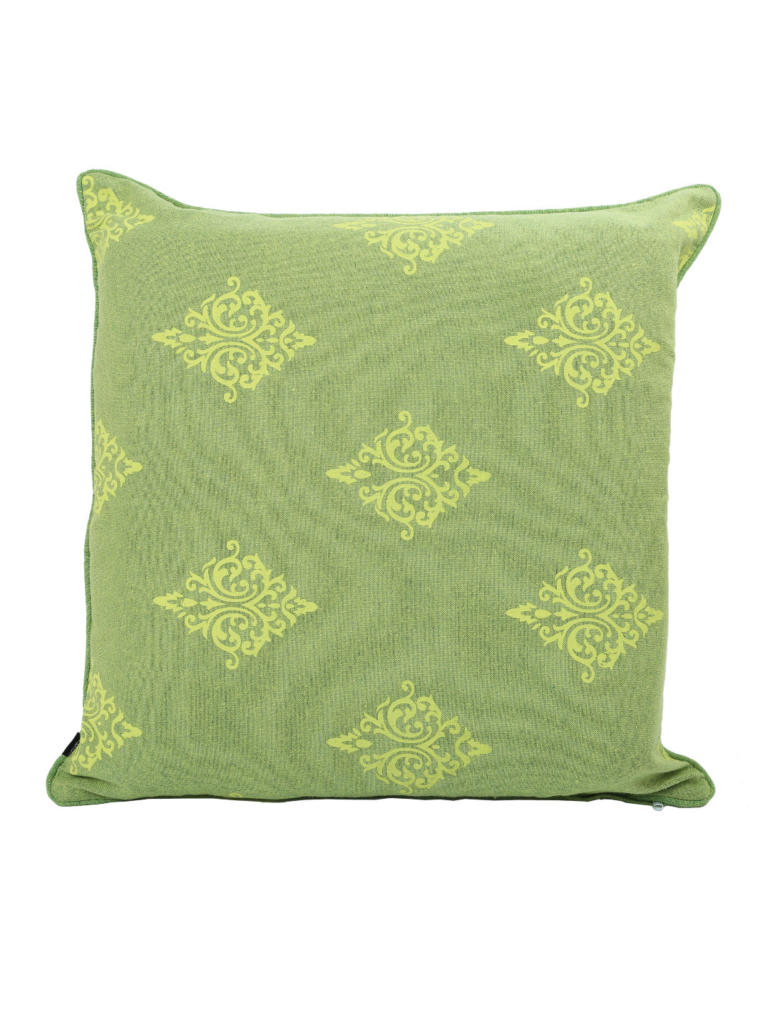 Set of 2 Premium Cotton Printed Green Color Cushion Cover Set, 2 pc Cushion Cover