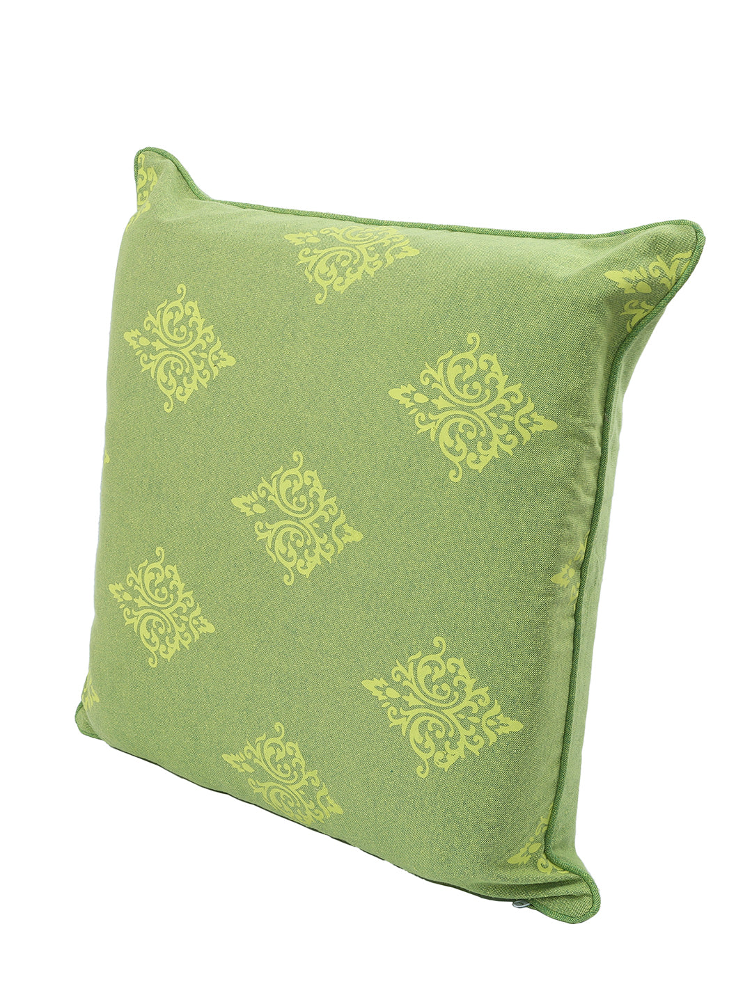 Set of 2 Premium Cotton Printed Green Color Cushion Cover Set, 2 pc Cushion Cover