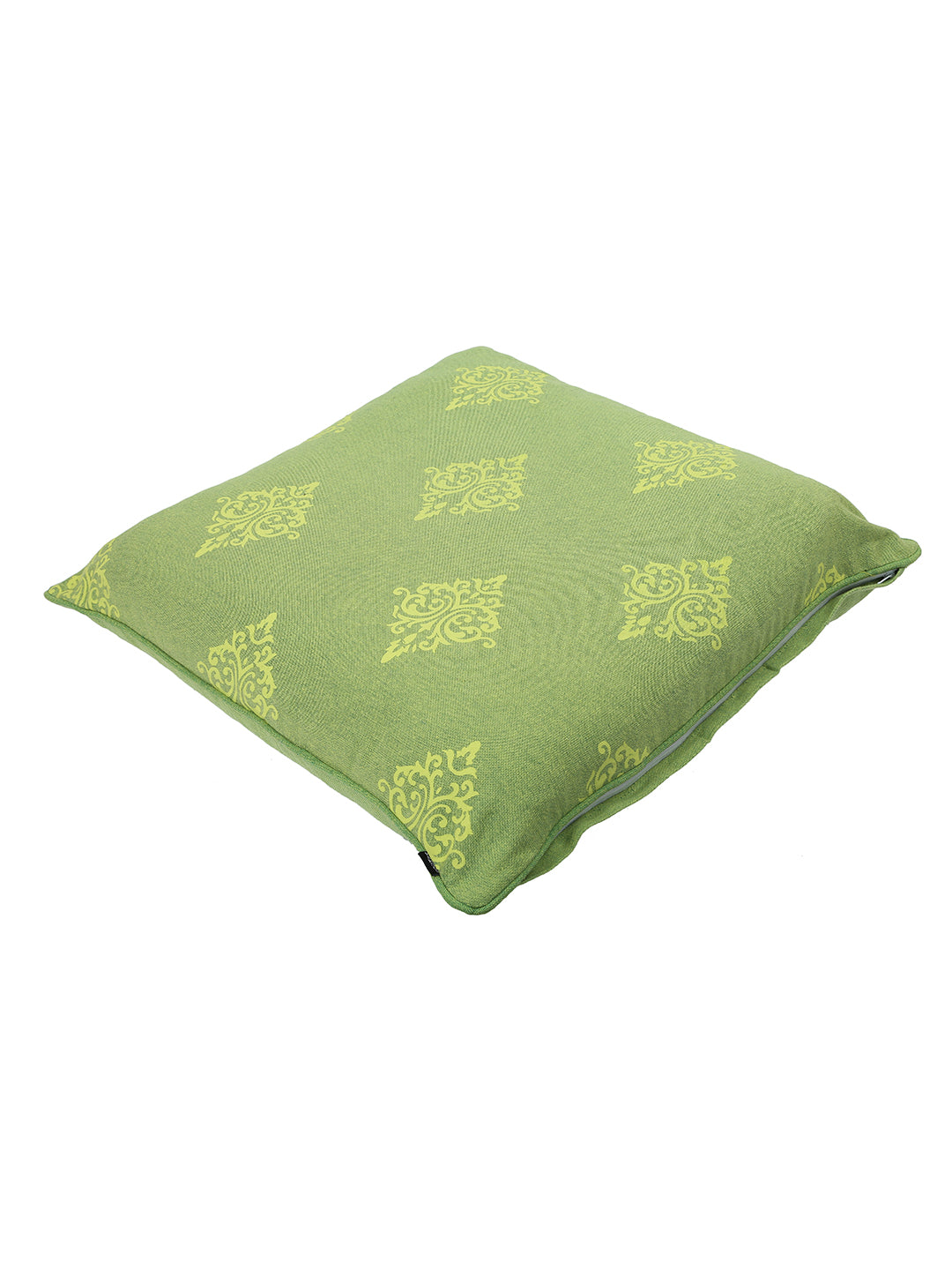 Set of 2 Premium Cotton Printed Green Color Cushion Cover Set, 2 pc Cushion Cover