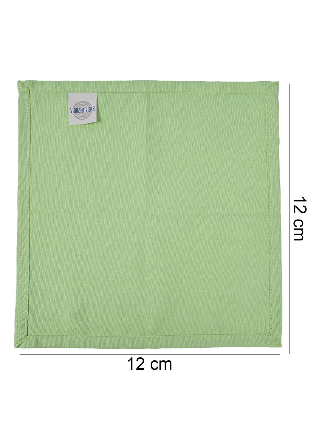Set of 6 Cotton Plain Lime Green Color Table Napkin, 6pc Napkin Set