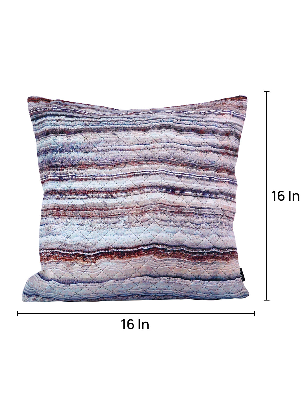 Soumya Grey & White 2 Pcs Abstract Square Cushion Covers