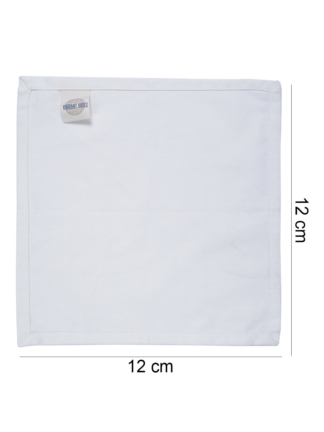 Set of 6 Cotton Plain White Color Table Napkin, 6pc Napkin Set