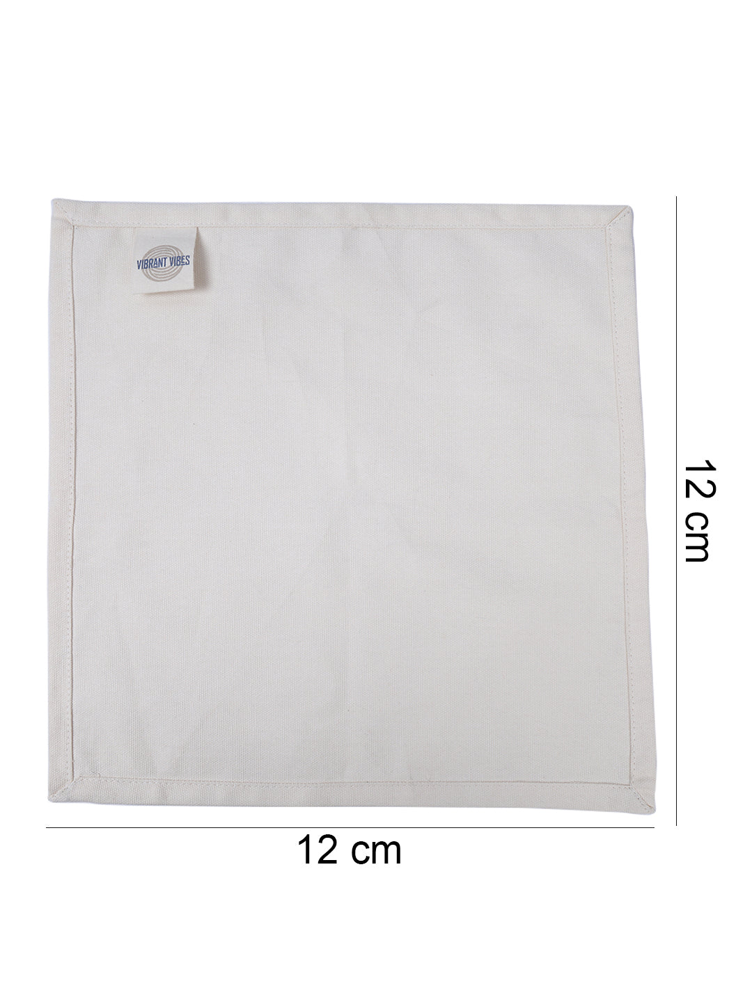 Set of 6 Cotton Plain Off White Color Table Napkin, 6pc Napkin Set