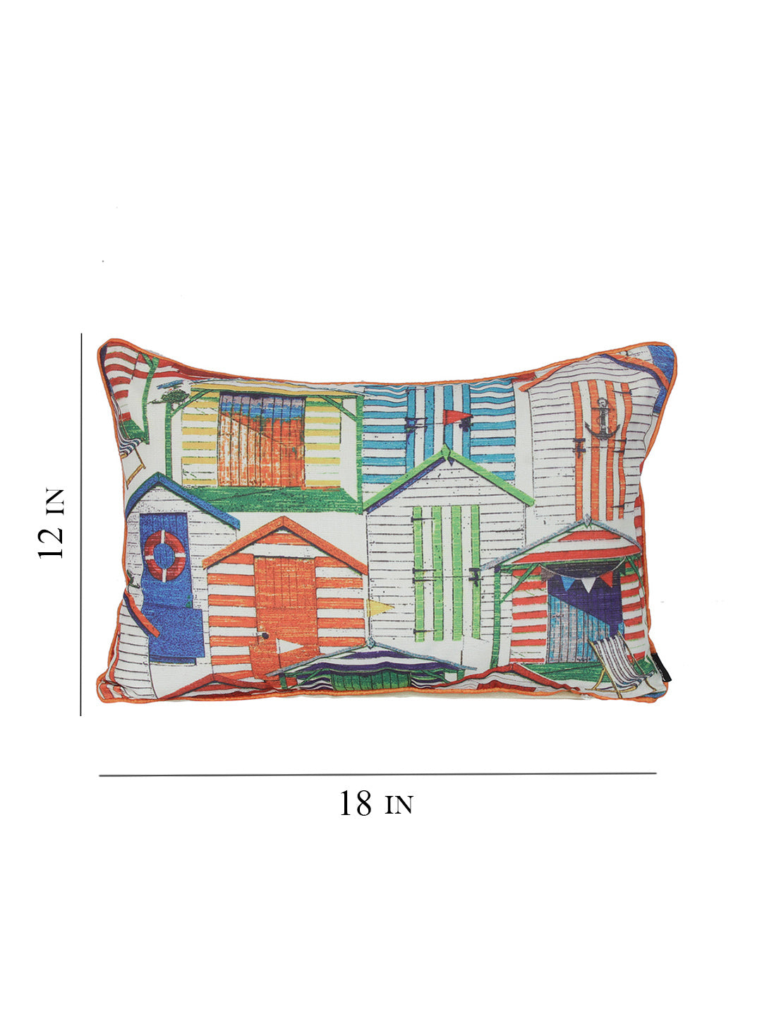 Set of 2 Decorative Sham/Baby/Rectangle Cushion Cover Digital Printed Premium Soft Polylinen Fabric Multi Color