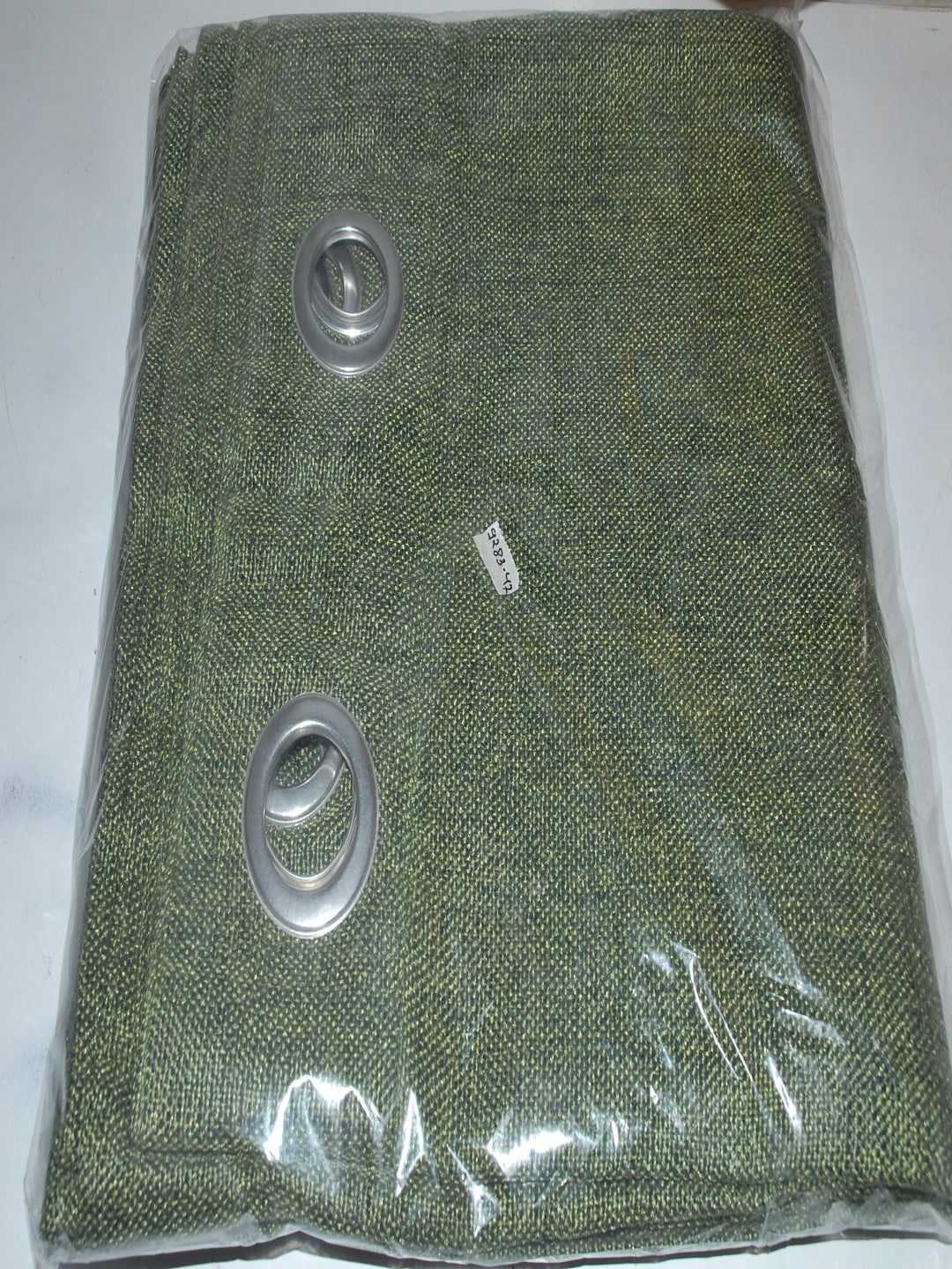 Soumya Premium Jute Finish Solid Green Color Curtain, Pack of 1