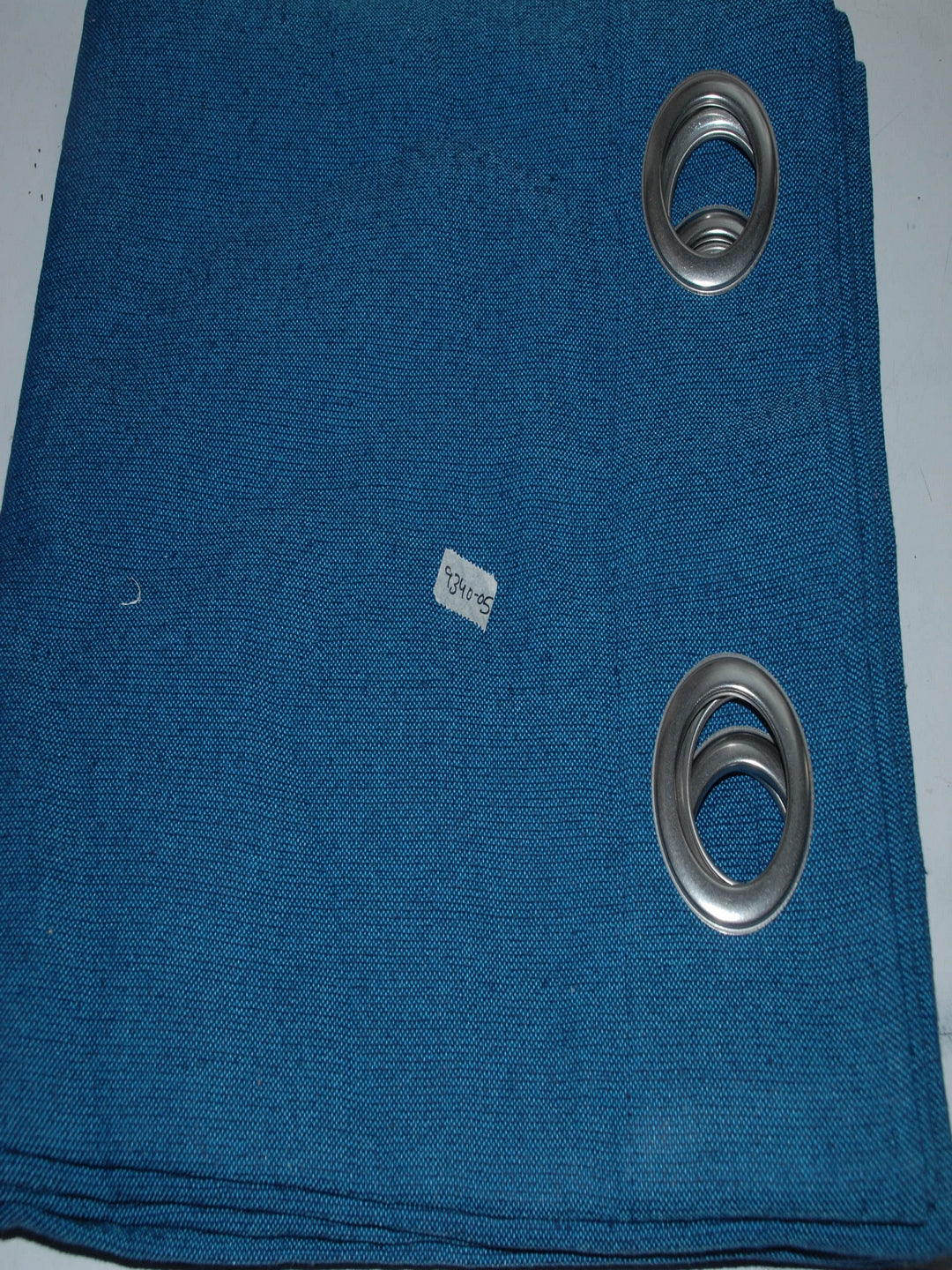 Soumya 100% Cotton Solid Blue Eyelet Curtain, Pack of 1