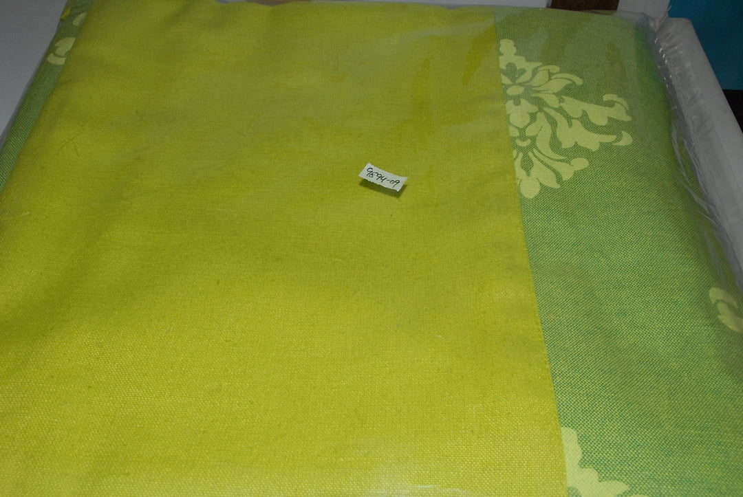 Mix n Match Cotton Abstract Design Green Color Diwan Set, 1 Diwan Sheet, 2 Bolster Cover, 3 Cushion Covers