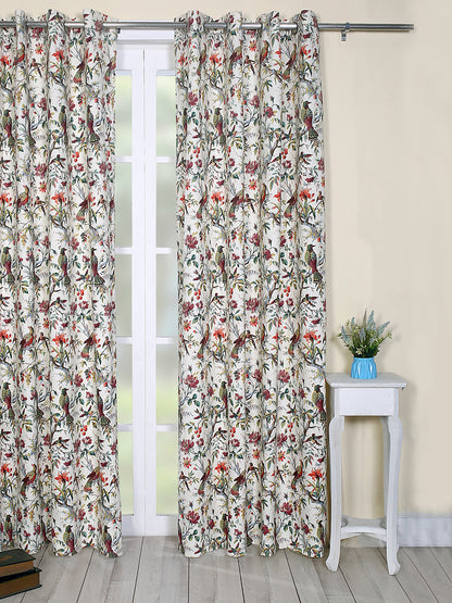 Printed curtain in Multi color made with  Cotton Material , Curtain - 1 pc